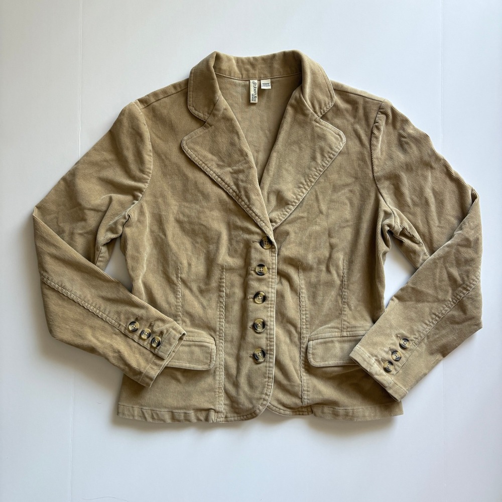St. John's Bay Stretch 98% Cotton Women's Corduroy Jacket